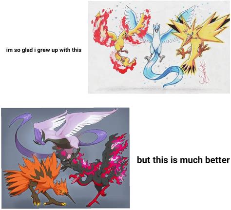 The zapdos model is much better : r/memes