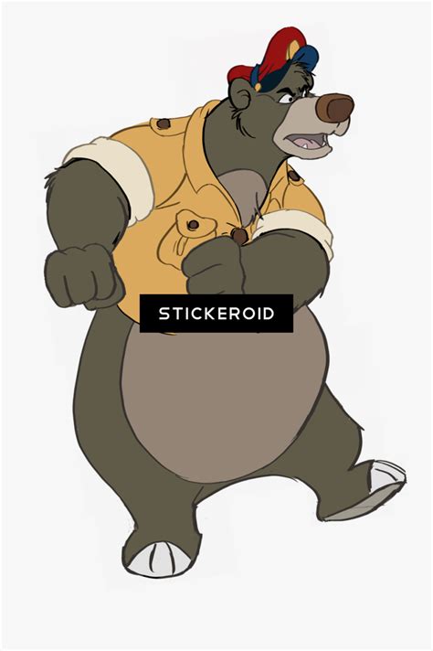 Transparent Baloo Png - Baloo Cartoon Character, Png Download - kindpng