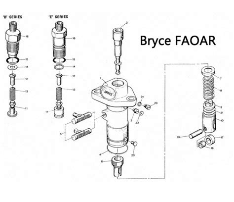 Bryce FAOAR Series Fuel Pump Exploded Parts Diagram