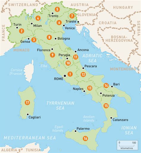 Map Of Italy with towns and Cities | secretmuseum