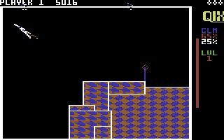 Screenshot of QIX (Commodore 64, 1981) - MobyGames