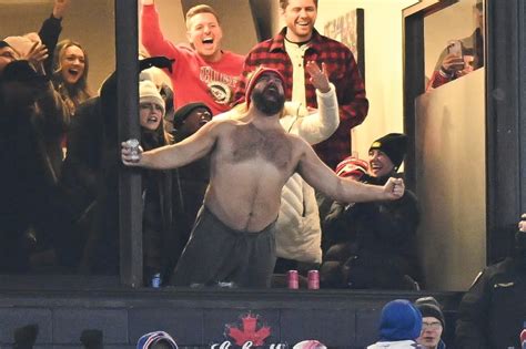 Jason Kelce Wanted to Take His Shirt Off While Tailgating at Bills Game