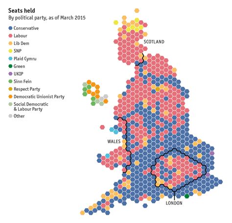 UK general election 2015 - map of Britain: Constituency cartography ...