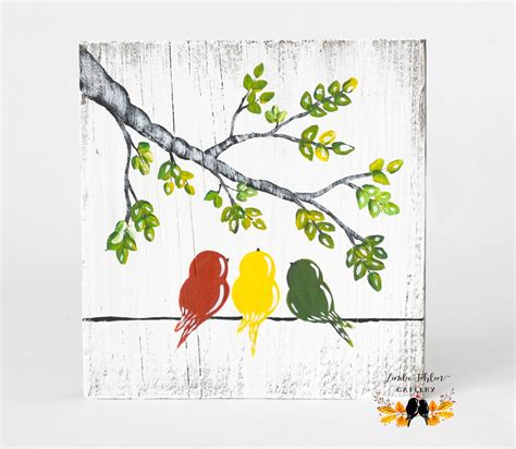 Three Little Birds Wall Art, 3 Little Birds Decor for Gallery Wall ...