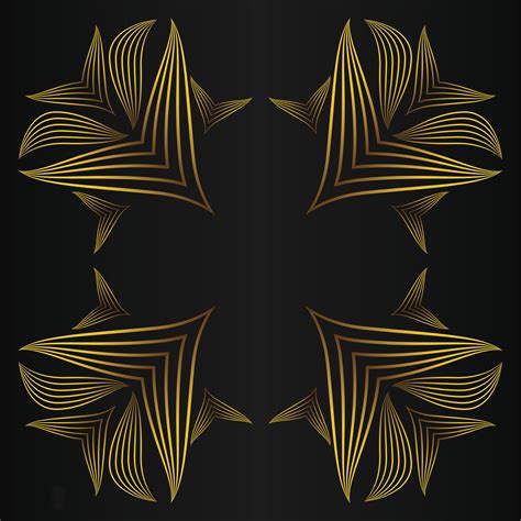 golden flower petal, luxury gold floral decoration 29935169 Vector Art ...