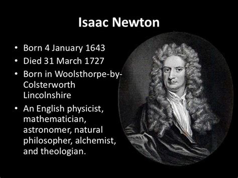 Isaac Newton Information