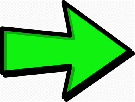 Right Green Arrow Clipart Icon NO BG