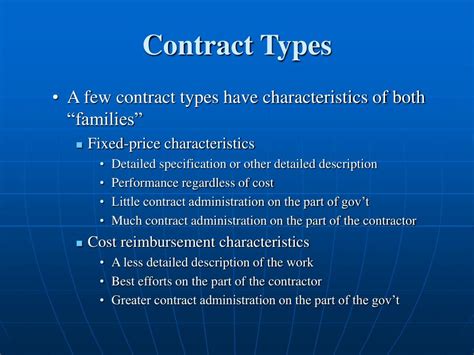 PPT - Contract Types PowerPoint Presentation, free download - ID:474309