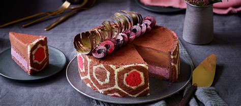 Chigs' Black Forest Imprimé Dessert - The Great British Bake Off | The ...