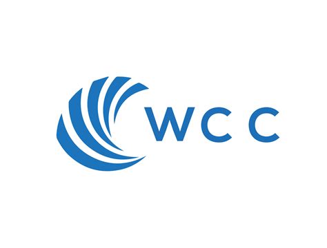 WCC letter logo design on white background. WCC creative circle letter ...