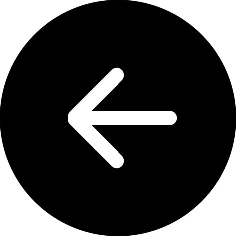 Left arrow in circular button black symbol Catalin Fertu Filled icon