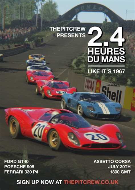 2.4hrs of 1967 LeMans - 30th July 2020 | Kunos Simulazioni - Official Forum