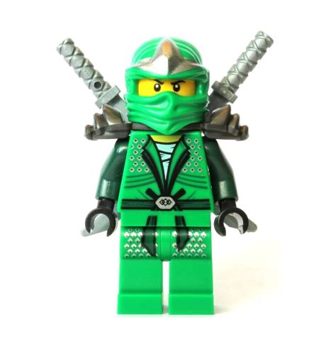 LEGO green ninja Ninjago Lloyd ZX Minifigure with 2 swords new | eBay