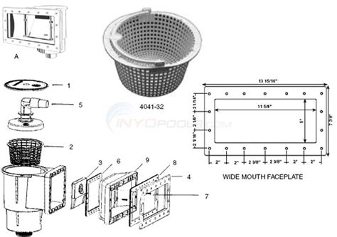 Hayward SP-1091WM Wide Mouth Skimmer Parts - INYOPools.com