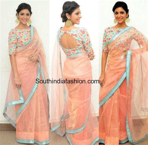 Priyanka Bhardwaj in an organza net saree – South India Fashion