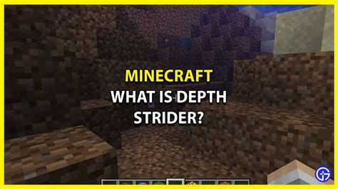 Minecraft Depth Strider Underwater Enchantment Explained