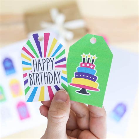 Happy Happy Birthday Printable Gift Tags (Instant Download) | lupon.gov.ph