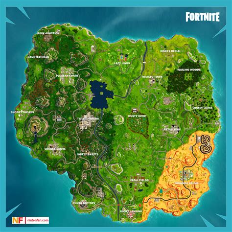 Fortnite Season 5, Newly Updated Map With Locations Marked - Nintenfan