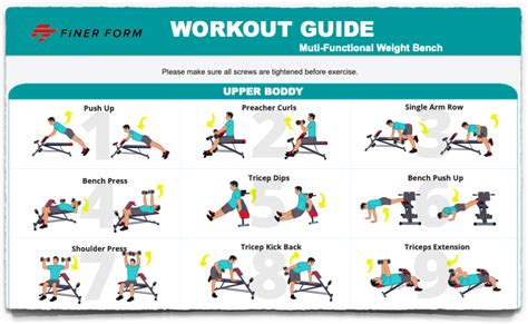 Workout Chart For Multi-Functional Bench 20 X 30 | ubicaciondepersonas ...