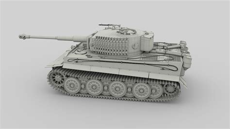 Panzer Tiger Tank Late 1944 v2 3D model | CGTrader