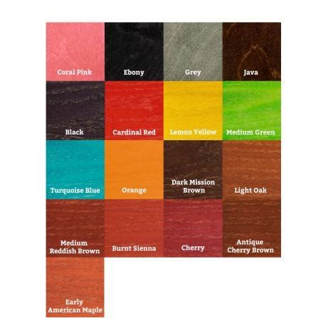 Aniline Dye Wood Color Chart - Infoupdate Wallpaper Images