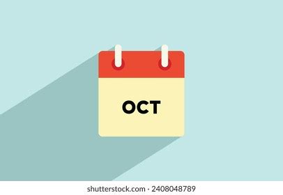 Calendar October Design Vector Illustration Stock Vector (Royalty Free ...