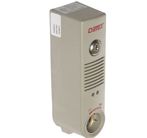 Detex Battery Powered Door or Wall Mount Exit Alarm, 2.10" W x 2.375 ...