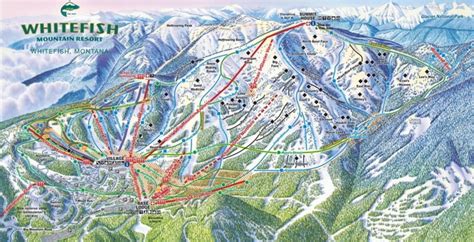 Whitefish Mountain Resort Trail Map | Liftopia