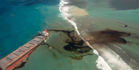 Oil urgently pumped from ship grounded near Mauritius after major spill ...