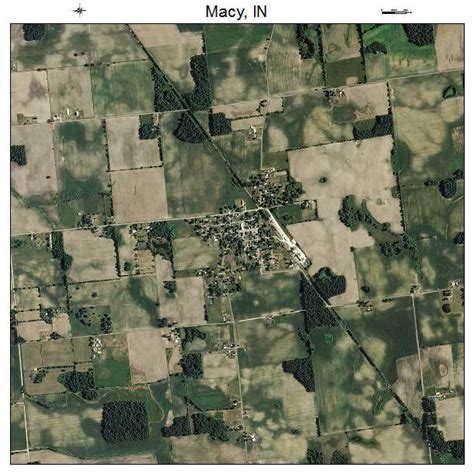 Aerial Photography Map of Macy, IN Indiana