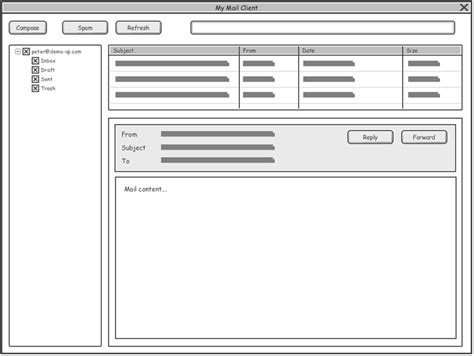 Desktop Application Wireframes