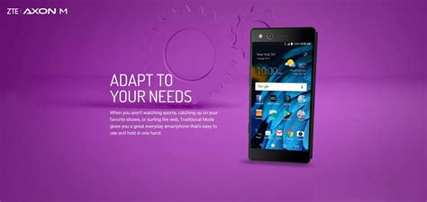 ZTE Axon M Screen Specifications • SizeScreens.com