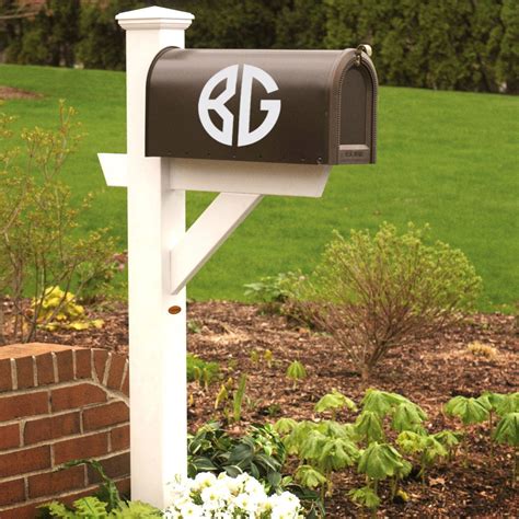 Custom Mailbox Monogram Decal, Monogrammed Gifts, Monogram Decals ...