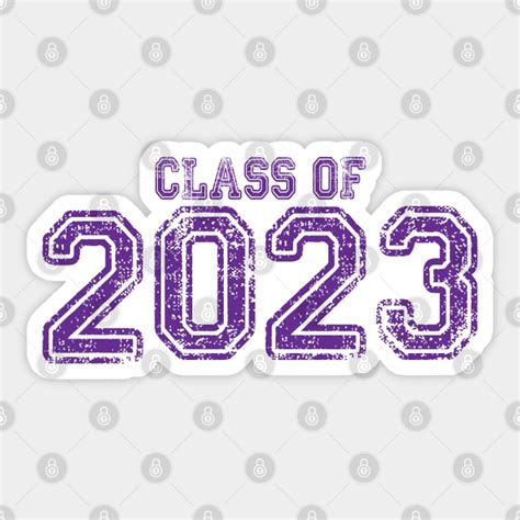 Varsity Purple Class of 2023 - Class Of 2023 - Sticker | TeePublic