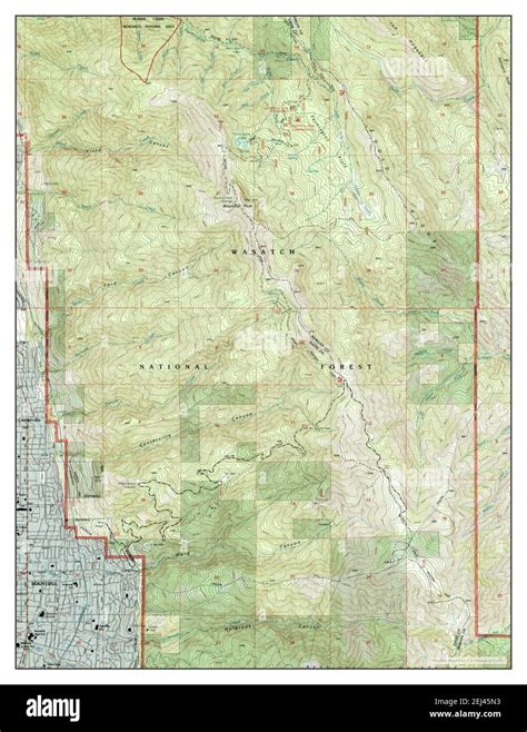 Bountiful utah map hi-res stock photography and images - Alamy