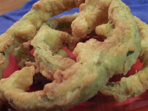 Real Life Living: Fried Bell Pepper Rings