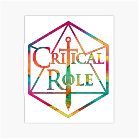 "Critical Role Logo Holographic" Sticker by Themagicianfox | Redbubble