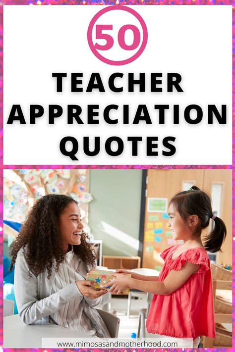 50 Teacher Appreciation Thankful Quotes for Teachers - Mimosas & Motherhood