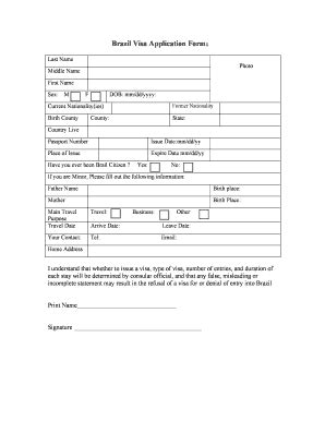 Brazilian Passport Application Form - Fill Online, Printable, Fillable ...