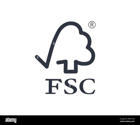 Forest Stewardship Council logo. Concept of ecology and packaging Stock ...