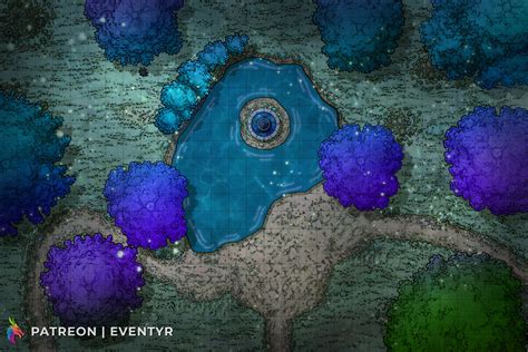 Feywild Clearing Battlemaps Dnd World Map Fantasy Map Dungeon Maps ...