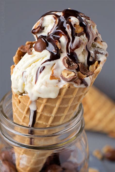 Tin Roof Ice Cream with Crushed Waffle Cone - Life Made Simple