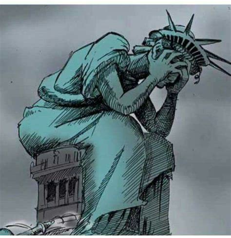 Statue Of Liberty Crying Drawing at PaintingValley.com | Explore ...