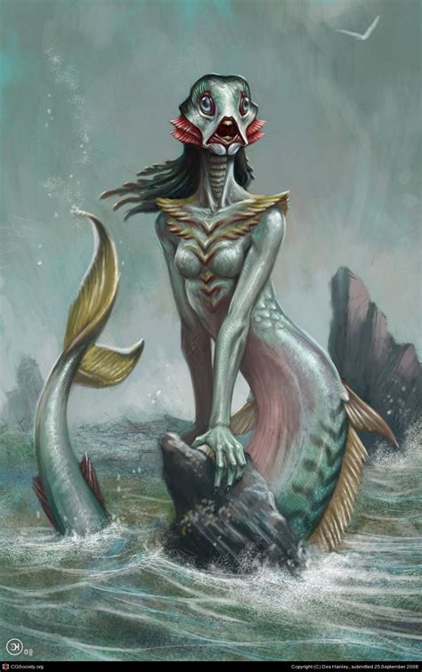 The Little Mermaid - Mer form by Des Hanley | 2D | CGSociety | Sirenas ...