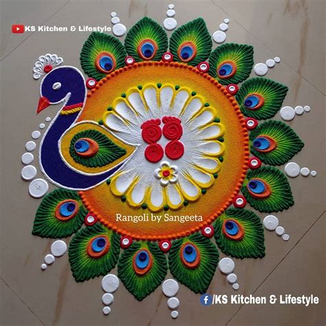 Rangoli Art by Sangeeta on Instagram: "To watch the video, link in bio ...