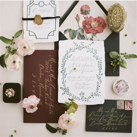 25 fall wedding invitations and stationery suites