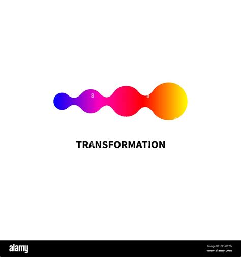 Logo change, transformation. Business icon, innovation, development ...