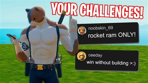 Doing YOUR Fortnite Challenges! - YouTube