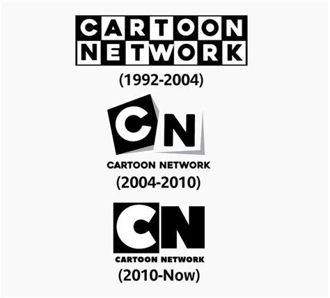 the logos for cartoons network are shown in black and white