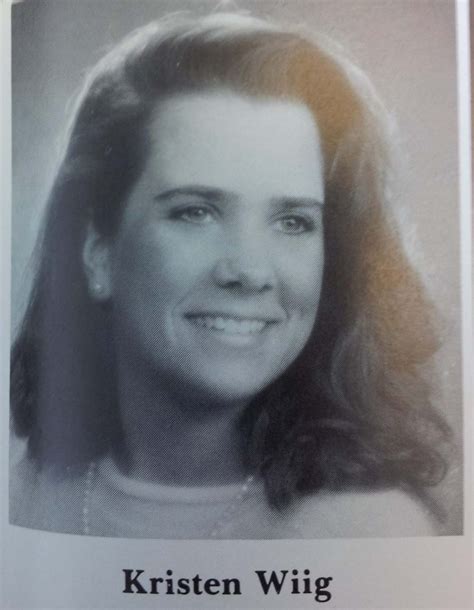 Actress Kristen Wiig's senior picture in Brighton High School's 1991 ...